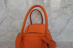 HERMES／エルメス リンディ26 トリヨンクレマンス オレンジ □M刻印 ショルダーバッグ 700060071