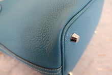 将图片加载到图库查看器，HERMES PICOTIN LOCK PM Clemence leather Blue jean □P刻印 Hand bag 800020118

