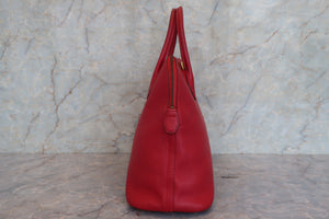 HERMES／エルメス ボリード35 クシュベル ルージュヴィフ 〇W刻印 ショルダーバッグ 700040244