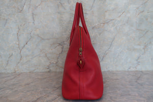 HERMES／エルメス ボリード35 クシュベル ルージュヴィフ 〇W刻印 ショルダーバッグ 700040244