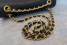 Load image into Gallery viewer, CHANEL Matelasse double flap double chain shoulder bag Lambskin Black/Gold hadware Shoulder bag 600050234
