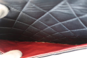CHANEL/シャネル 中マトラッセシングルフラップチェーンショルダーバッグ ラムスキン ブラック/ゴールド金具 ショルダーバッグ 700080059