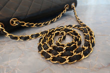 Load image into Gallery viewer, CHANEL Medium Matelasse single flap chain shoulder bag Lambskin Black/Gold hadware Shoulder bag 700100113
