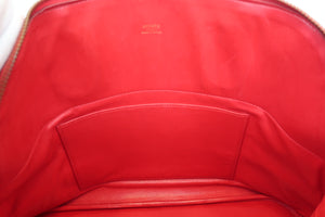 HERMES／エルメス ボリード35 クシュベル ルージュヴィフ 〇W刻印 ショルダーバッグ 700040244