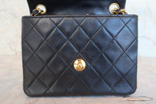將圖片載入圖庫檢視器 CHANEL/シャネル ミニマトラッセシングルフラップチェーンショルダーバッグ ブラック/ゴールド金具 ラムスキン ショルダーバッグ 800080084
