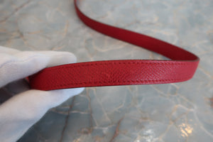 HERMES／エルメス ボリード35 クシュベル ルージュヴィフ 〇W刻印 ショルダーバッグ 700040244