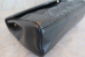 CHANEL Matelasse single flap chain shoulder bag Lambskin Black/Gold hadware Shoulder bag 600050162