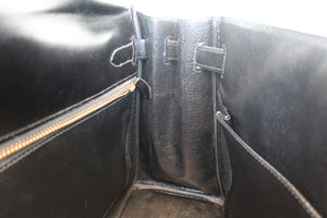 HERMES／エルメス ケリー32 ボックスカーフ ブラック 〇T刻印 ショルダーバッグ 700060258
