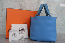 將圖片載入圖庫檢視器 HERMES／エルメス ピコタンロックタッチＭＭ トリヨンクレマンス/ヴォースイフト ブルーパラダイス T刻印 ハンドバッグ 700060288
