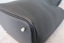 将图片加载到图库查看器，HERMES PICOTIN LOCK MM Clemence leather Black A刻印 Hand bag 800060210
