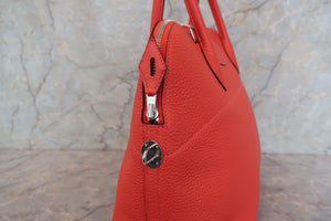 HERMES／エルメス ボリード35 トリヨンクレマンス ルージュピヴォワンヌ □R刻印 ショルダーバッグ 700090131