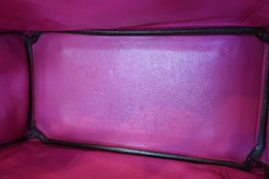 HERMES BIRKIN 25 Lizard Fuschia pink □J Engraving Hand bag 600050165