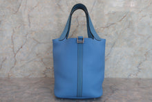 將圖片載入圖庫檢視器 HERMES／エルメス ピコタンロックタッチＭＭ トリヨンクレマンス/ヴォースイフト ブルーパラダイス T刻印 ハンドバッグ 700060288

