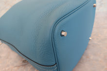 將圖片載入圖庫檢視器 HERMES／エルメス ピコタンロックＭＭ トリヨンクレマンス ブルージーン □O刻印 ハンドバッグ 700050223
