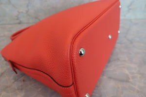 HERMES／エルメス ボリード35 トリヨンクレマンス ルージュピヴォワンヌ □R刻印 ショルダーバッグ 700090131