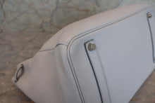 画像をギャラリービューアに読み込む, HERMES／エルメス バーキン35 トリヨンクレマンス グレー/マットシルバー金具 □E刻印 ハンドバッグ 700070264

