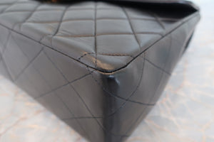 CHANEL/シャネル 中マトラッセシングルフラップチェーンショルダーバッグ ラムスキン ブラック/ゴールド金具 ショルダーバッグ 700030142