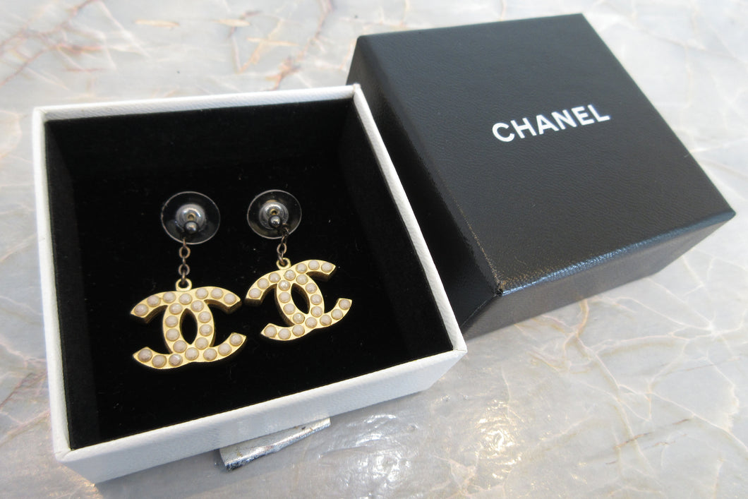 CHANEL/シャネル ココマークピアス 金メッキ ゴールド ピアス 700010062