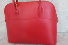 Load image into Gallery viewer, HERMES BOLIDE 35 Box carf leather Vermillon 〇Z Engraving Shoulder bag 600050212

