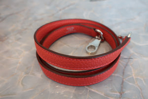 HERMES／エルメス ボリード35 トリヨンクレマンス ルージュピヴォワンヌ □R刻印 ショルダーバッグ 700090131