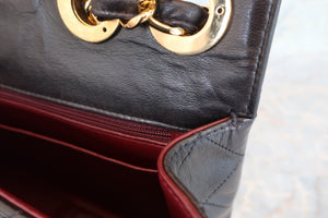 CHANEL/シャネル 中マトラッセシングルフラップチェーンショルダーバッグ ラムスキン ブラック/ゴールド金具 ショルダーバッグ 700030142