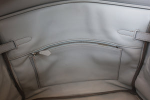 HERMES／エルメス バーキン35 トリヨンクレマンス グレー/マットシルバー金具 □E刻印 ハンドバッグ 700070264