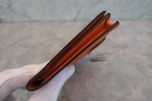 HERMES／エルメス ベアンスフレ ヴォーエプソン マンゴー □P刻印 財布 700090114