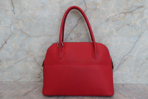 HERMES／エルメス ボリード27 ヴォーエプソン ルージュカザック T刻印 ショルダーバッグ 700070036