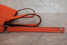 将图片加载到图库查看器，HERMES PICOTIN LOCK PM Clemence leather Orange poppy A刻印 Hand bag 800020131
