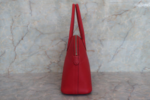 HERMES／エルメス ボリード27 ヴォーエプソン ルージュカザック T刻印 ショルダーバッグ 700070036