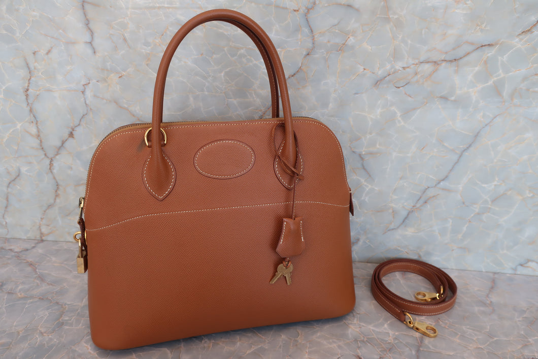 HERMES／エルメス ボリード31 クシュベル ゴールド □A刻印 ショルダーバッグ 700050013