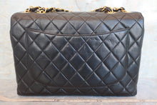 将图片加载到图库查看器，CHANEL/香奈儿 中号CF 单盖包 链条包 羊皮 Black/Gold hadware(黑色/金色金属) 肩背包 600080076
