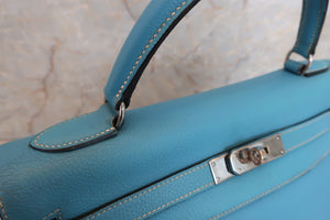 HERMES KELLY 32 Togo leather Blue jean □C刻印 Shoulder bag 600090210