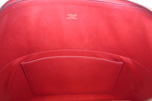 HERMES BOLIDE 35 Box carf leather Vermillon 〇Z刻印 Shoulder bag 600050212