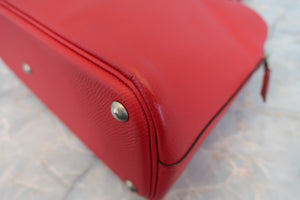 HERMES／エルメス ボリード27 ヴォーエプソン ルージュカザック T刻印 ショルダーバッグ 700070036