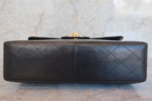 CHANEL/香奈儿 中号CF 单盖包 链条包 羊皮 Black/Gold hadware(黑色/金色金属) 肩背包 600080076