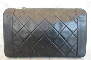 CHANEL  Diana matelasse chain shoulder bag Lambskin Black/Gold hadware Shoulder bag 700060111