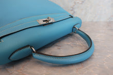 将图片加载到图库查看器，HERMES KELLY 32 Togo leather Blue jean □C刻印 Shoulder bag 600090210
