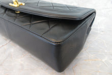 Load image into Gallery viewer, CHANEL  Diana matelasse chain shoulder bag Lambskin Black/Gold hadware Shoulder bag 700060111
