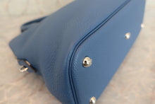 将图片加载到图库查看器，HERMES／BOLIDE 31 Clemence leather Blue brighton X刻印 Shoulder bag 600050216
