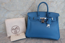 画像をギャラリービューアに読み込む, HERMES／エルメス バーキン25 ヴォースイフト ミコノス □O刻印 ハンドバッグ 700070032
