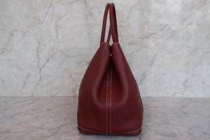 HERMES／エルメス ガーデンパーティPM ネゴンダ ルージュアッシュ □Q刻印 トートバッグ 700090089