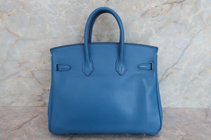 HERMES／エルメス バーキン25 ヴォースイフト ミコノス □O刻印 ハンドバッグ 700070032