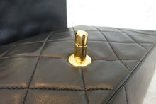 Load image into Gallery viewer, CHANEL  Diana matelasse chain shoulder bag Lambskin Black/Gold hadware Shoulder bag 700060111
