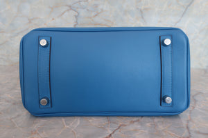 HERMES／エルメス バーキン25 ヴォースイフト ミコノス □O刻印 ハンドバッグ 700070032