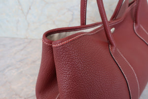 HERMES／エルメス ガーデンパーティPM ネゴンダ ルージュアッシュ □Q刻印 トートバッグ 700090089