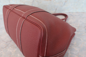 HERMES／エルメス ガーデンパーティPM ネゴンダ ルージュアッシュ □Q刻印 トートバッグ 700090089