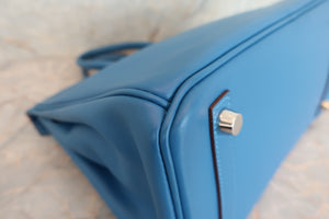 HERMES／エルメス バーキン25 ヴォースイフト ミコノス □O刻印 ハンドバッグ 700070032