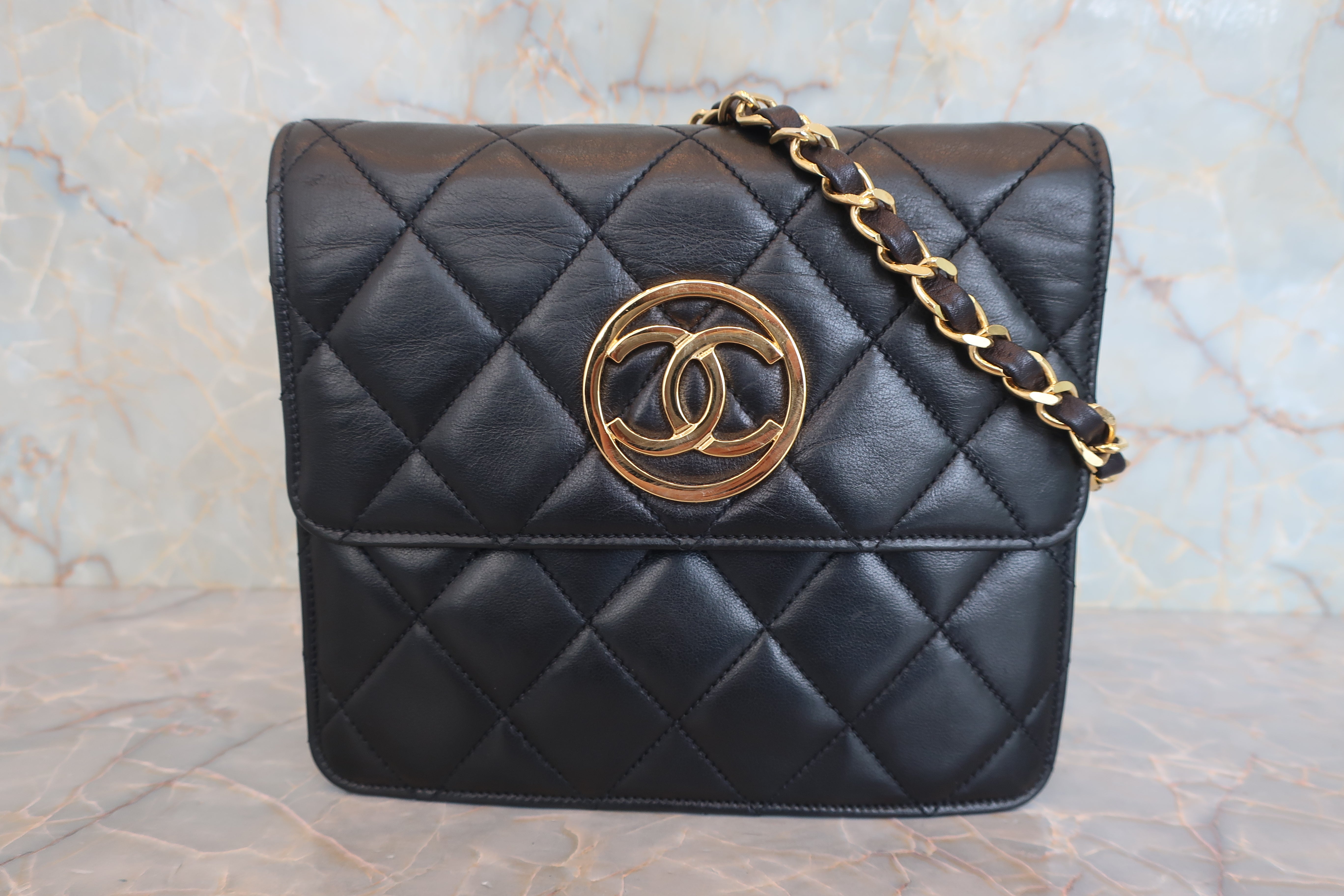 CHANEL/シャネル マトラッセチェーンショルダーバッグ ラムスキン