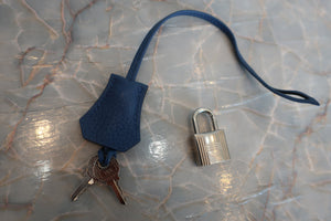 HERMES／BOLIDE 31 Clemence leather Blue brighton X刻印 Shoulder bag 600050216